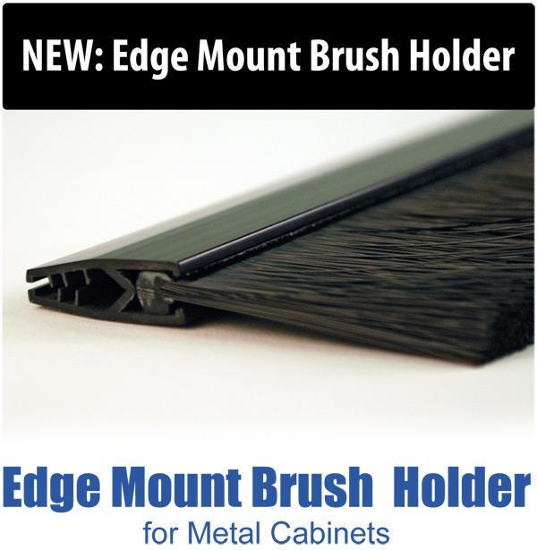 Edge Mount Brush Holder for Metal Cabinets