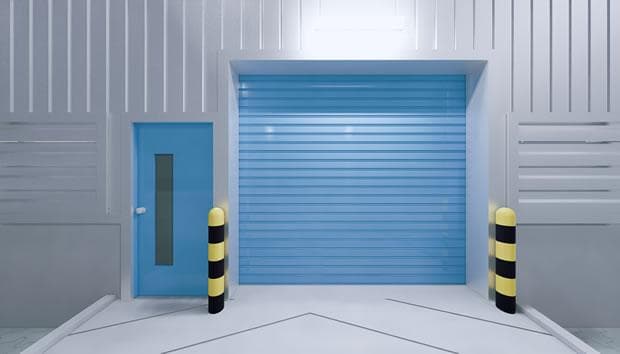 3d Rendering Of Hangar Door