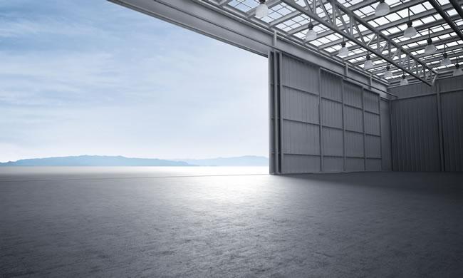 hangar doors