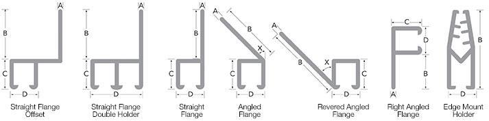 Tanis Brush AH250824CF Aluminum Right Angle Flange Brush Holder for One 1/8 Brush 2 Length 0.52 Flange Height 